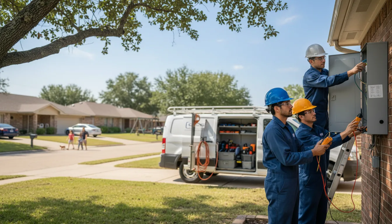 Certified electrician providing emergency electrical services in Newcastle, OK